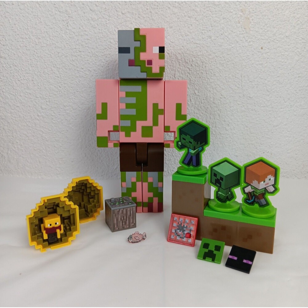 Minecraft Mojang 8.5" Zombie Pigman Mini Spawn Egg Blaze Decopac Cake Toppers